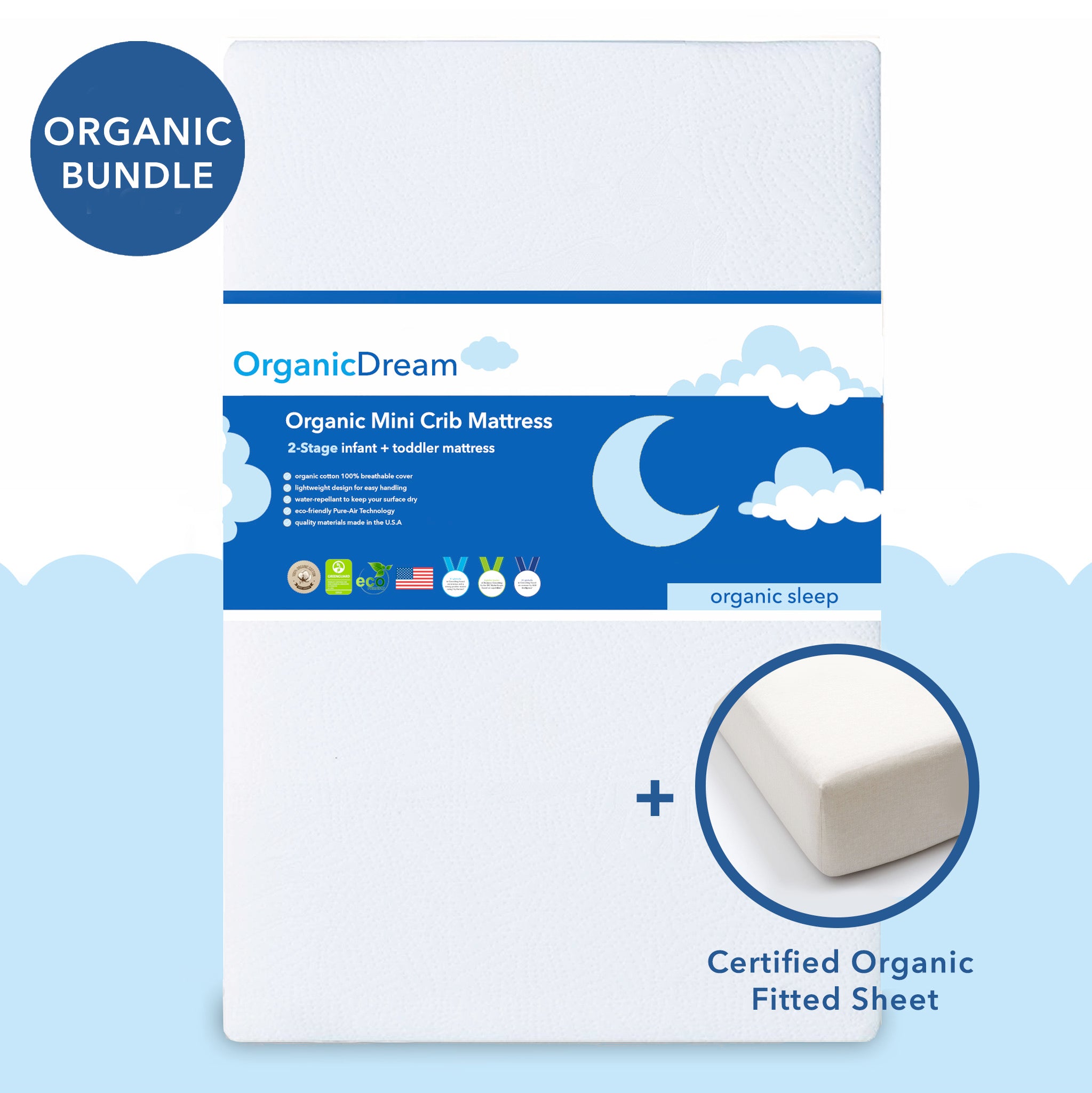 Organic mini crib sheet best sale